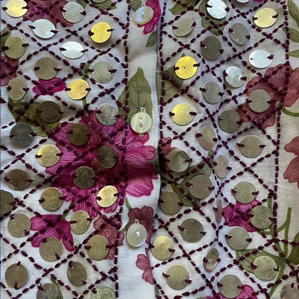 Alix Of Bohemia Stevie Camellia coin shirt! Handmade. NWT! Perfect for summer. - Picture 16 of 16
